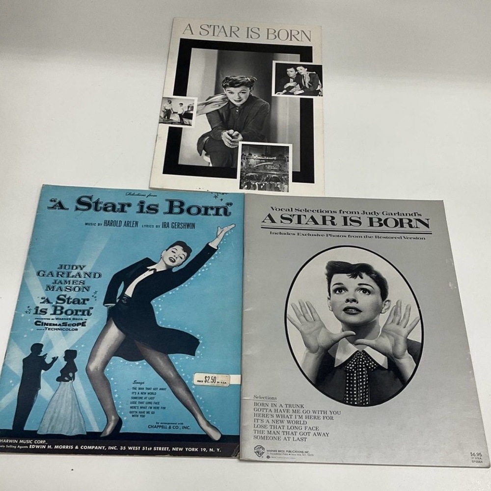 A Star Is Born Vintage Program Sheet Music Collection - Special Edition